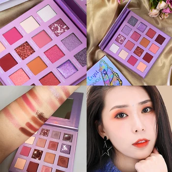 

16 Color Butterfly Eyeshadow Palette Shimmer Matte Eyeshadow Waterproof Non-smudge Eye Shadow Eye Makeup