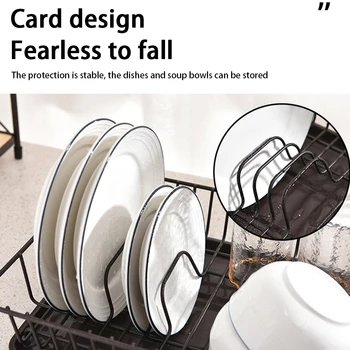 

Iron Chopsticks Display Holder Drain Shelf Kitchen Storage Multifunctional Dish Rack Cups Single Layer Drying Plate Detachable