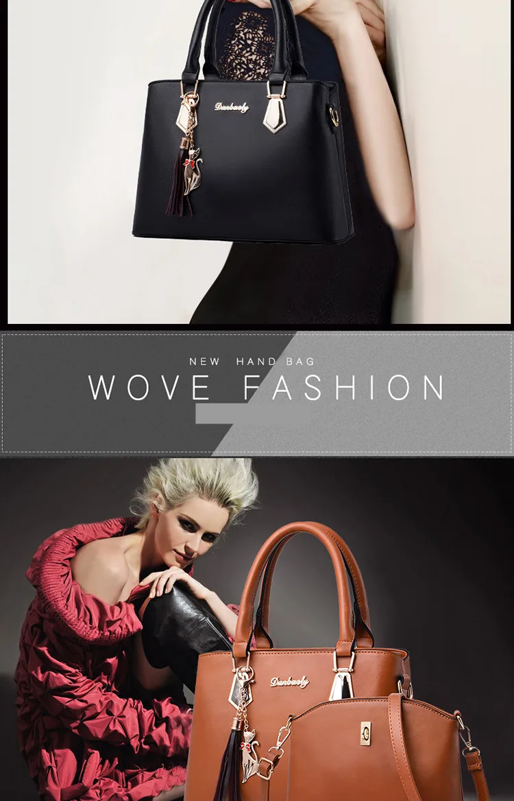 2pc/set Women Fashion Casual Totes Luxury Handbags Designer Shoulder Bags New Bags for Women 2019 Composite Bag Bolsos