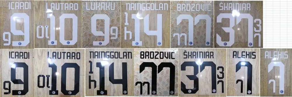 

2019-2020 ALEXIS SKRINIAR LUKAKU ICARDI LAUTARO NAINGGOLAN SKRINIAR PERISIC BROZOVIC nameset patch badge