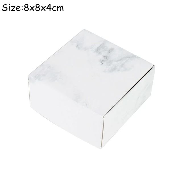 6pcs Multi-size Paper Boxes DIY HANDMADE Marbling Candy Boxes Wedding Birthday Party Cake Treat Gift Package Decoration Supplies Z21