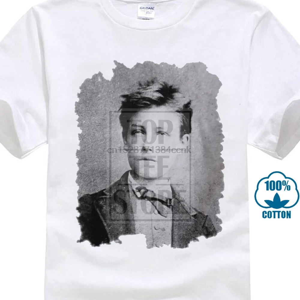 Arthur Rimbaud/футболка со старыми знаменитостями футболка Мужская Cadeau |