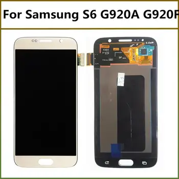 

Touch Screen 5.1'' OLED No Dead Pixel LCD For G920F LCD Display Digitizer Assembly For Samsung Galaxy S6 G920A G920P LCD Screen