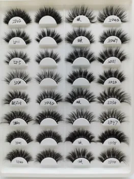

100 pairs luxury 3d mink-eyelashes wholesale thick mink false eyelash custom packaging boxes vendor