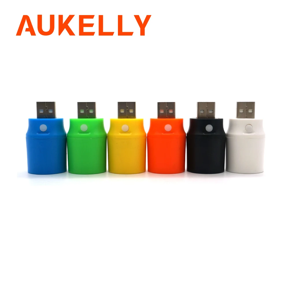 Мини светодиодный фонарь Aukelly USB тонкий аварийный светильник красный Осветляющий