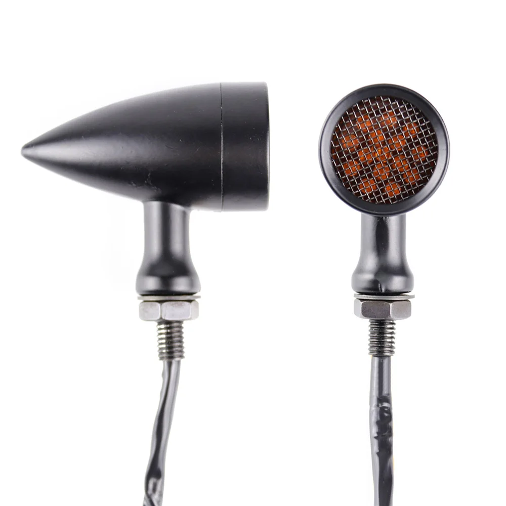 

1 Pair Universal Motorcycle LED Turn Signal Brake Taillight Grid Marker Light