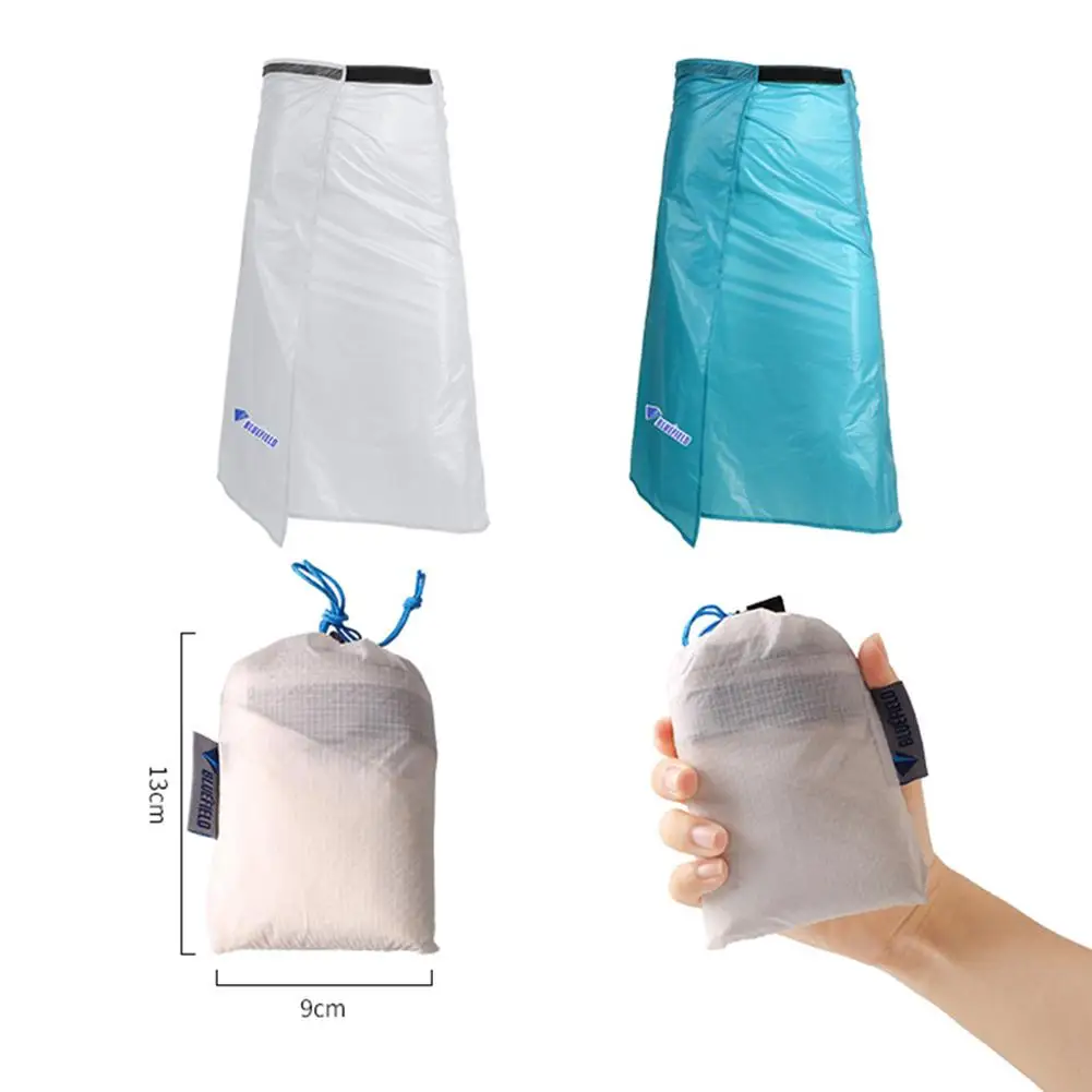 15D Silicone Coating Rain Gear Rainwear Cycling Camping Hiking Rain Pants Lightweight Waterproof Rain Skirt