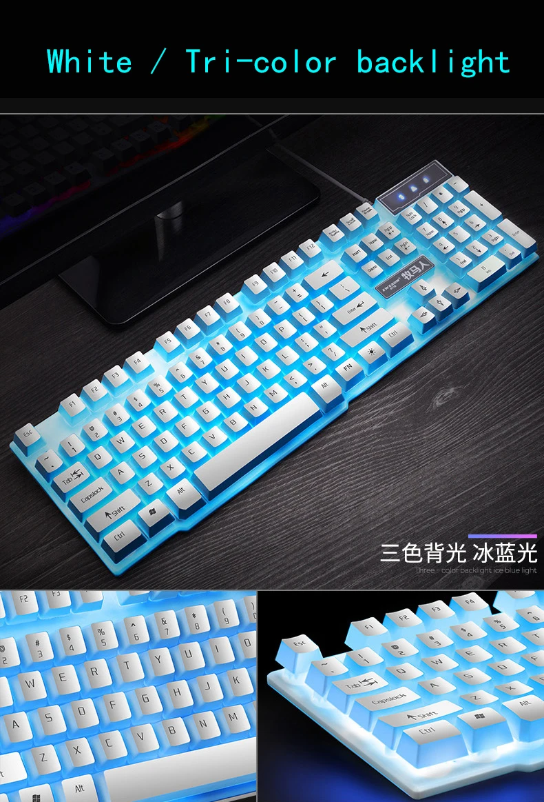 Водонепроницаемая Проводная клавиатура Levitate Keycap игровая клавиатура USB RGB подсветка светодиодный ПК Клавиатура Держатель геймерские компьютерные игры клавиатуры