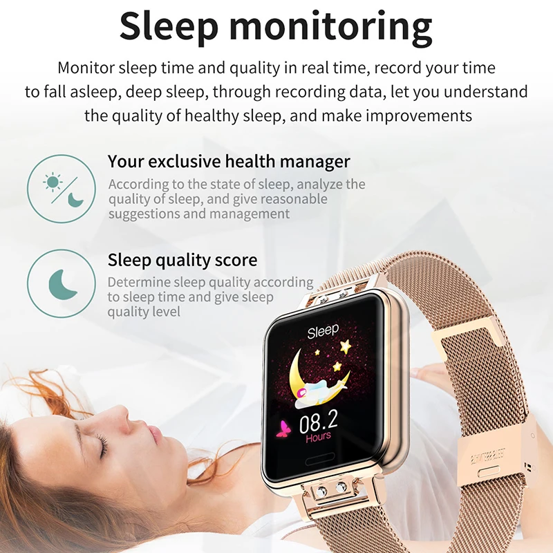 LIGE 2020 New Smart Watch Women Heart Rate Women