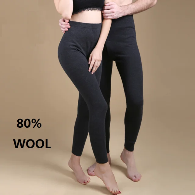 Pantalones térmicos para mujer, Leggings informales de cintura alta,  elásticos, con cordones, gruesos, de lana, deportivos, para correr,  Invierno - AliExpress