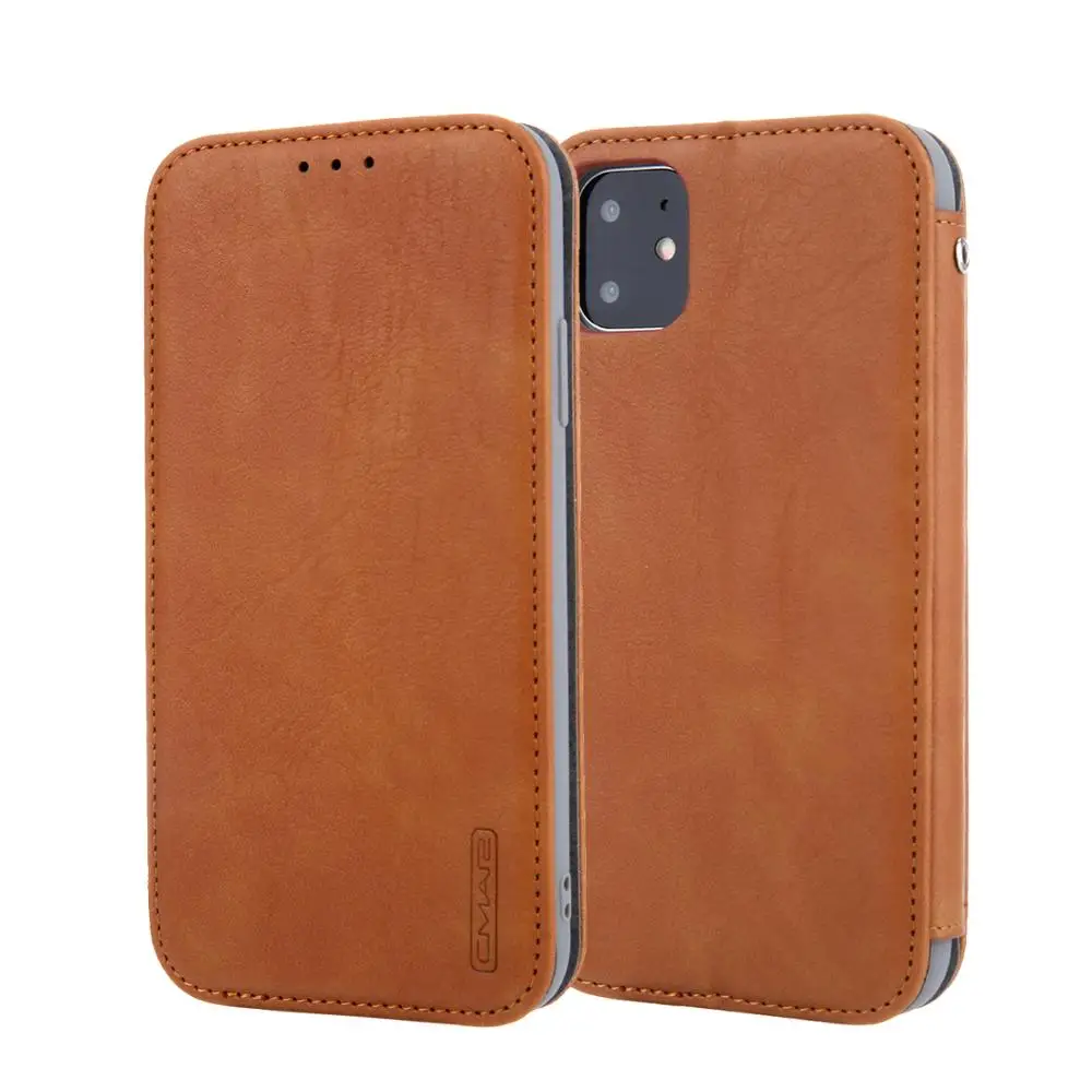 

Vintage Leather for iphone 11 Pro Phone Case Flip Shockproof Soft TPU Bracket Back Shell for iphone X XS XR XS MAX Coque Capinha