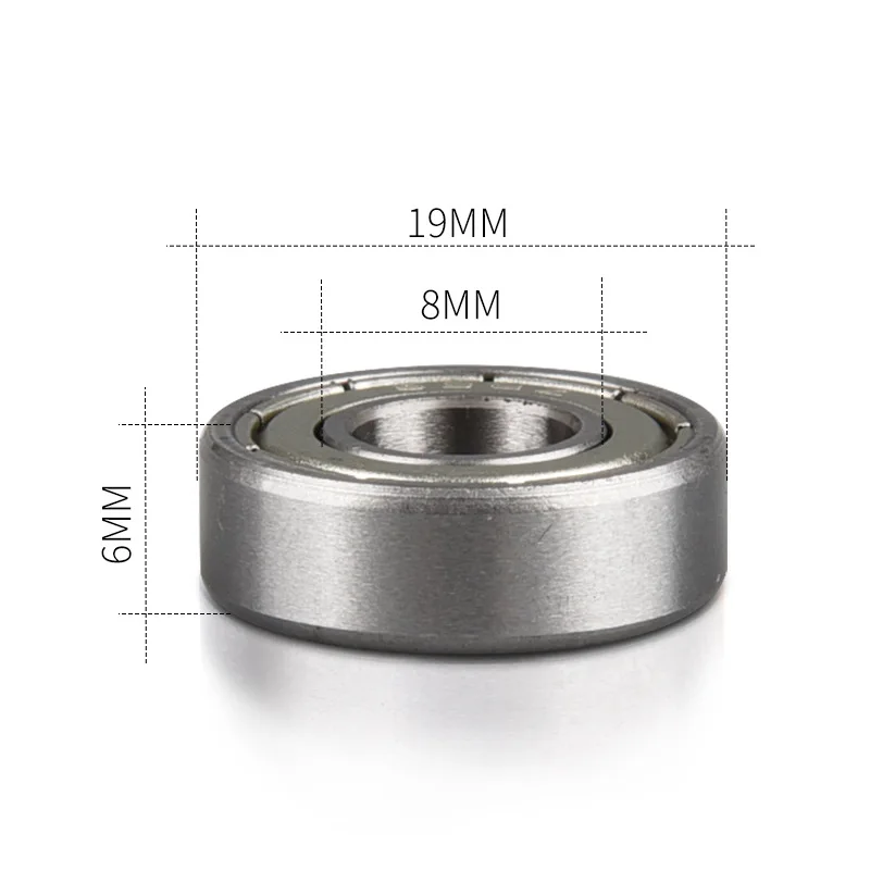 100 Stück 698ZZ 698-2RS 8x19x6 mm Miniaturkugellager 8*19*6mm 698-2Z 698Z 698RS 698 – Detail 1
