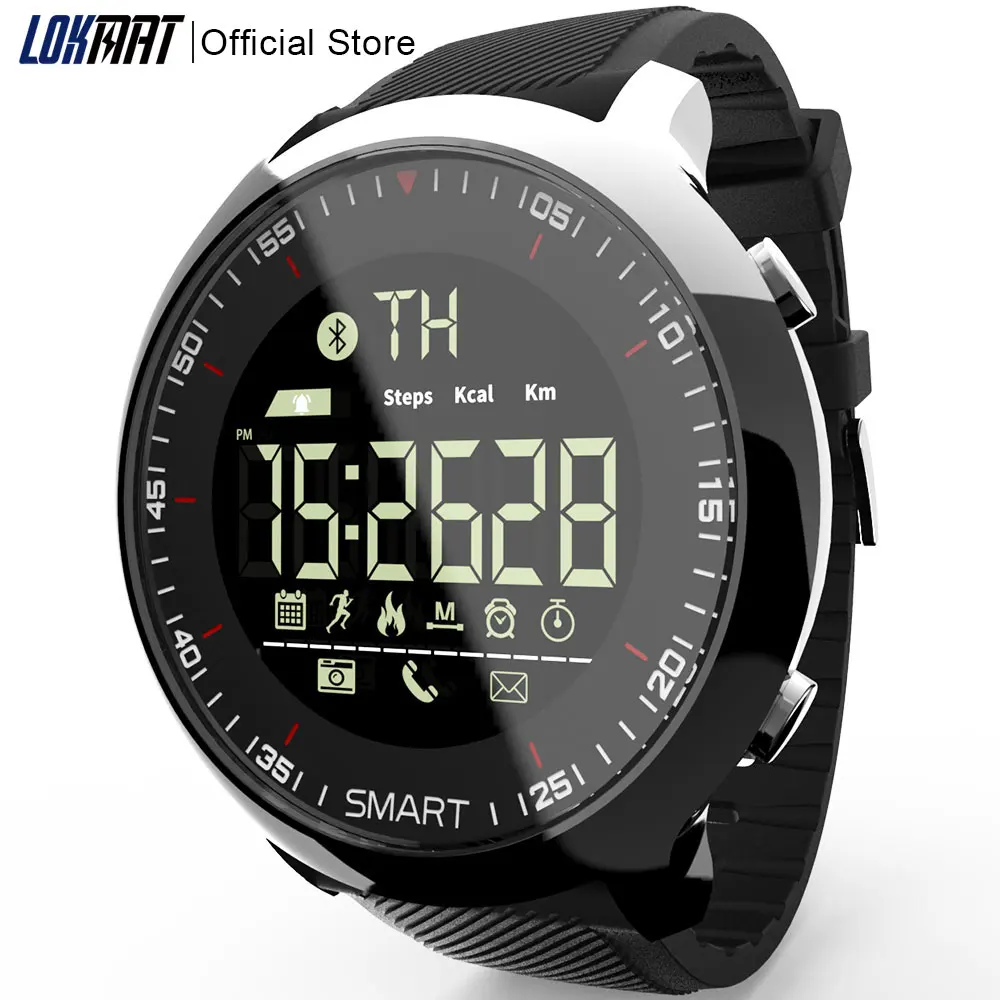  LOKMAT Smart Watch Sport Waterproof pedometers Message Reminder Bluetooth Outdoor swimming men smar - 32856628926