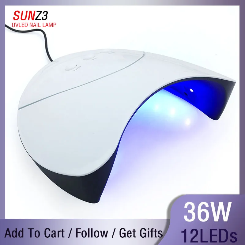 

New Shells Style 36W UV LED Lamp Nail SUN Light Nail Dryer Led Lamp For Nail All Gel Polish Curing Power Lampara Nail Art Tools