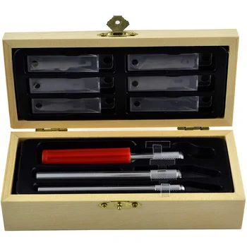 

GTBL Precision Knife with Blades Craft Hobby Knife Kit Wood Craft Knife with Exact Cut Blades Art Knives