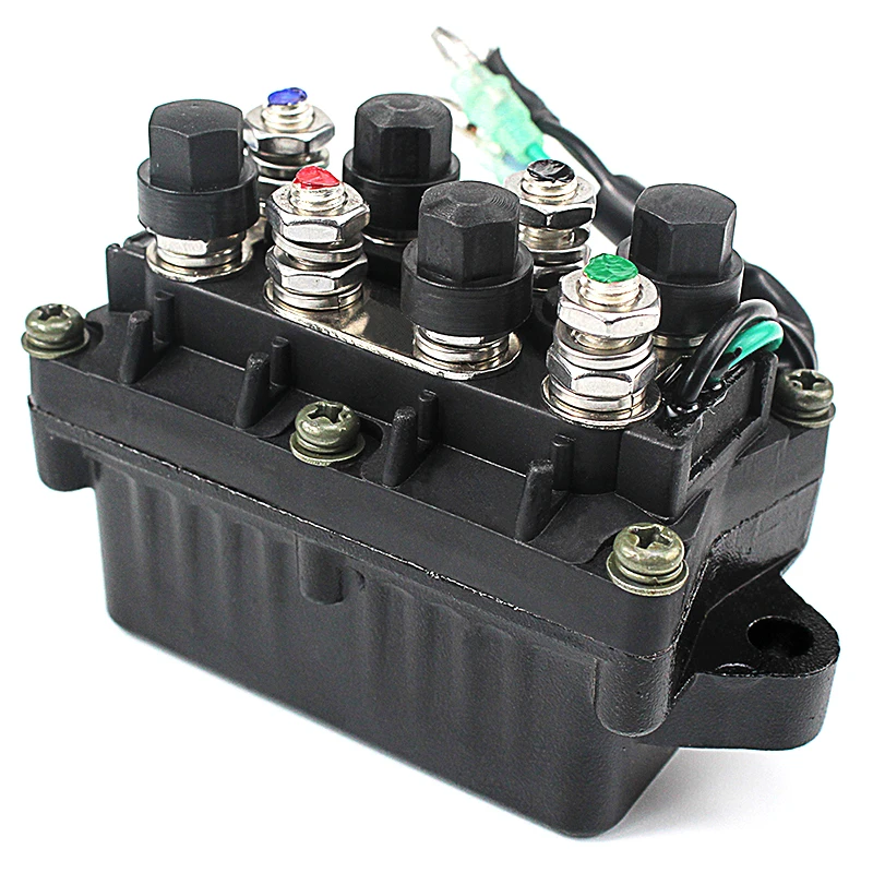 Отделка реле в сборе лодочный мотор питания 3 Pin 12V 120A для лодочного двигателя YAMAHA 30-90hp 6H1-81950-00-00 6H1-81950-01-00 водонепроницаемый