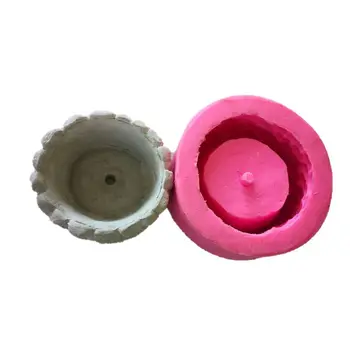 

3D Tree Stump Silicone Flower Pot Mold Concrete Succulent Plant Mould DIY Candle Soap Epoxy Holder