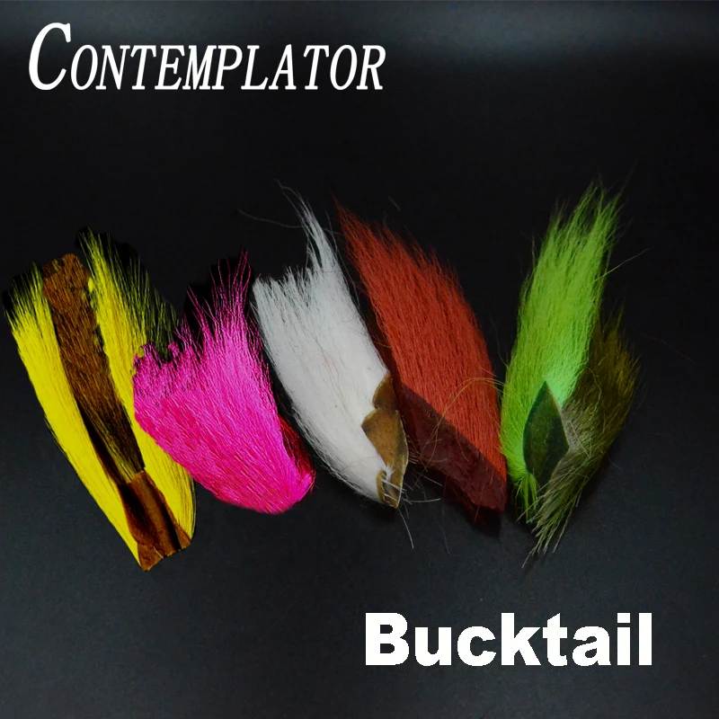 Созерцатель 5 цветов bucktail jig fly fishing стримеры связывающий материал окрашенные волосы оленя для обманщиков классический мухобойка перо