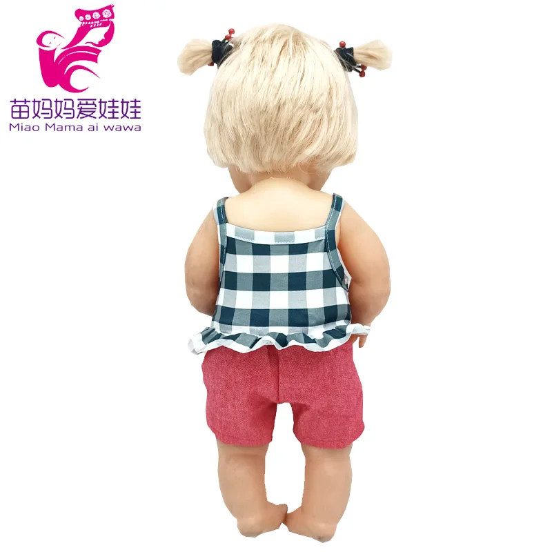 For 40 Cm Nenuco Doll Clothes 17 Inch Baby Doll Flower Shirt Pants Toys Clothing