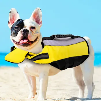 

Inflatable Pet Dog Life Jacket Reflective Safety Foldable Life Preserver Portable Adjustable Swimming Life Vest new