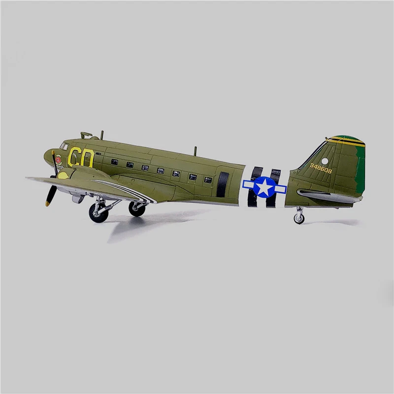 1/100 C47 транспорт 75-летие битвы за Нормандию с 101-й авиационной дивизии модель самолета литая под давлением модель