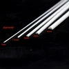Dia 1-4mm Half Round Rod Model ABS Plastic Stick For Diy Architecture Building Scene Materials Diorama Accessory 15pcs 2