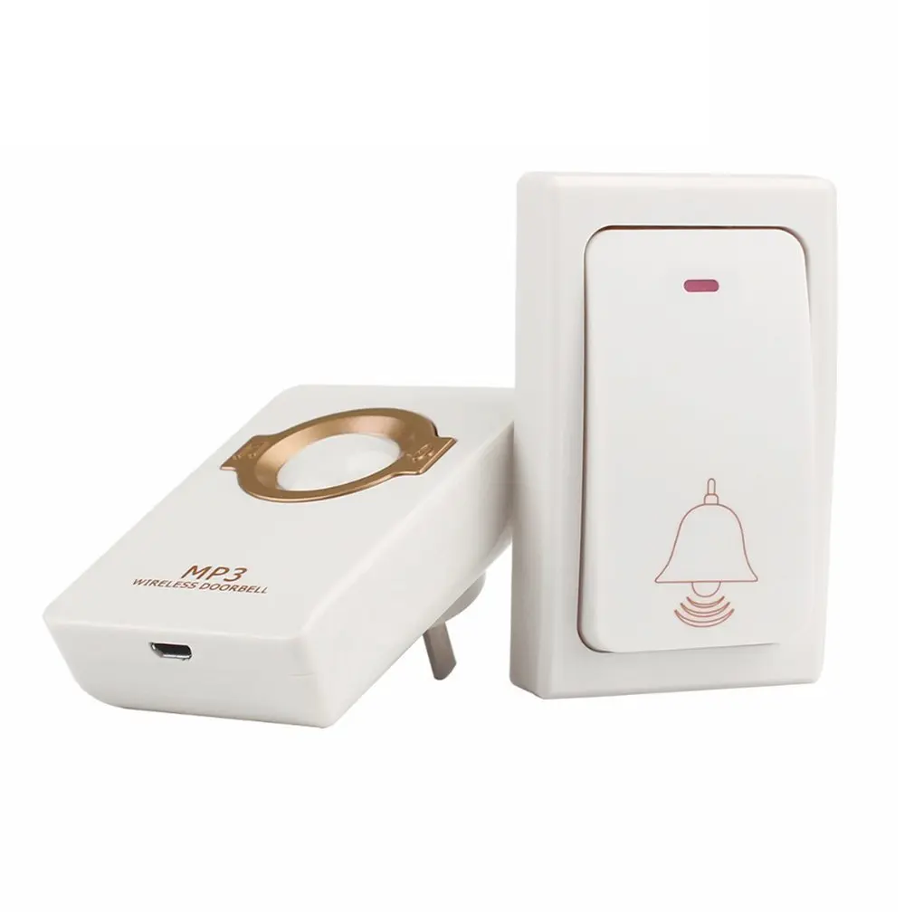 

IP47 Waterproof Novelty Wireless Doorbell Self-powered Remote Button and Receiver MP3 Digital Long Range For Home Security