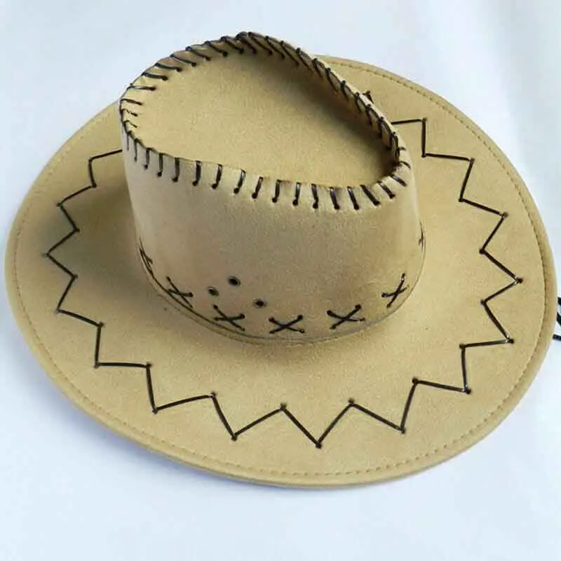 Fashion Men Women Cowboy Hats Western Cowgirl Hat Retro Panama Sunhat Crimping Cap Accessories Holiday Travel Caps Dropshipping