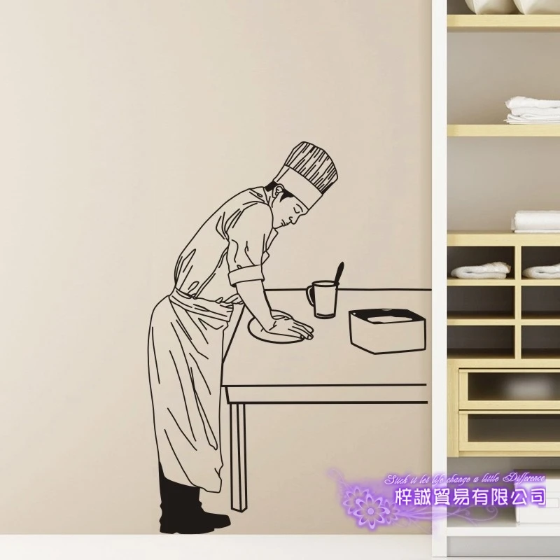 DCTAL Bakery sticker cake shop tabnab handmade glass door applique decoration stickers shop decorations free shipping