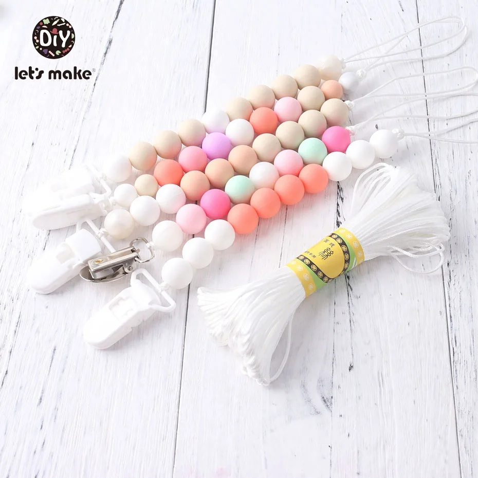 20M Nylon Cord Pacifier Clips Teething Jewelry Accessories Diy Pacifier Chain Teether Necklace Tools Safety Material teething toys,pacifier clip,pacifier chain,pacifier accessories,teether clip,teething toy tethers