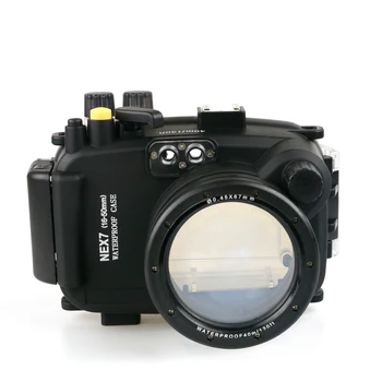 

40m 130ft Waterproof Box Underwater Housing Camera Diving Case for SONY Nex-7 Nex7 16-50mm 18-55mm lens Bag Case Cover