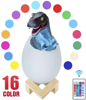 

Dinosaur Night Light 16 Colors LED Light Remote Control Children's Dinosaur Toy Lighting Christmas Birthday New Year Gift Light