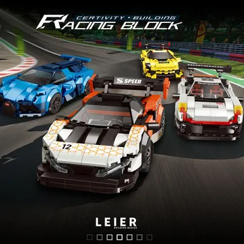 

294Pcs Speed Champions Series Sports Car Bricks Small Particle DIY Building Block Car Model For Children Educational Toys Gift