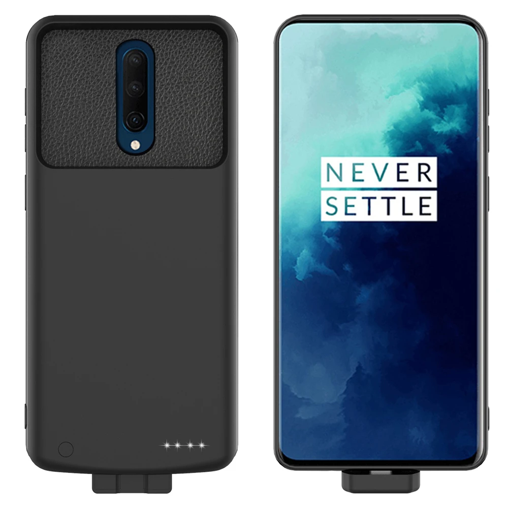 NTSPACE Power Bank Cover For OnePlus 7 Pro Battery Cases 5000mAh Portable Charger Powerbank Cover For One Plus 7 Charging Case