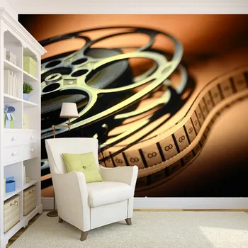 

Dropship Vintage Wallpaper Retro Nostalgia Fashion Movie Film Projector 3d Mural Wallpaper Wall Murals Mural Wallpaper