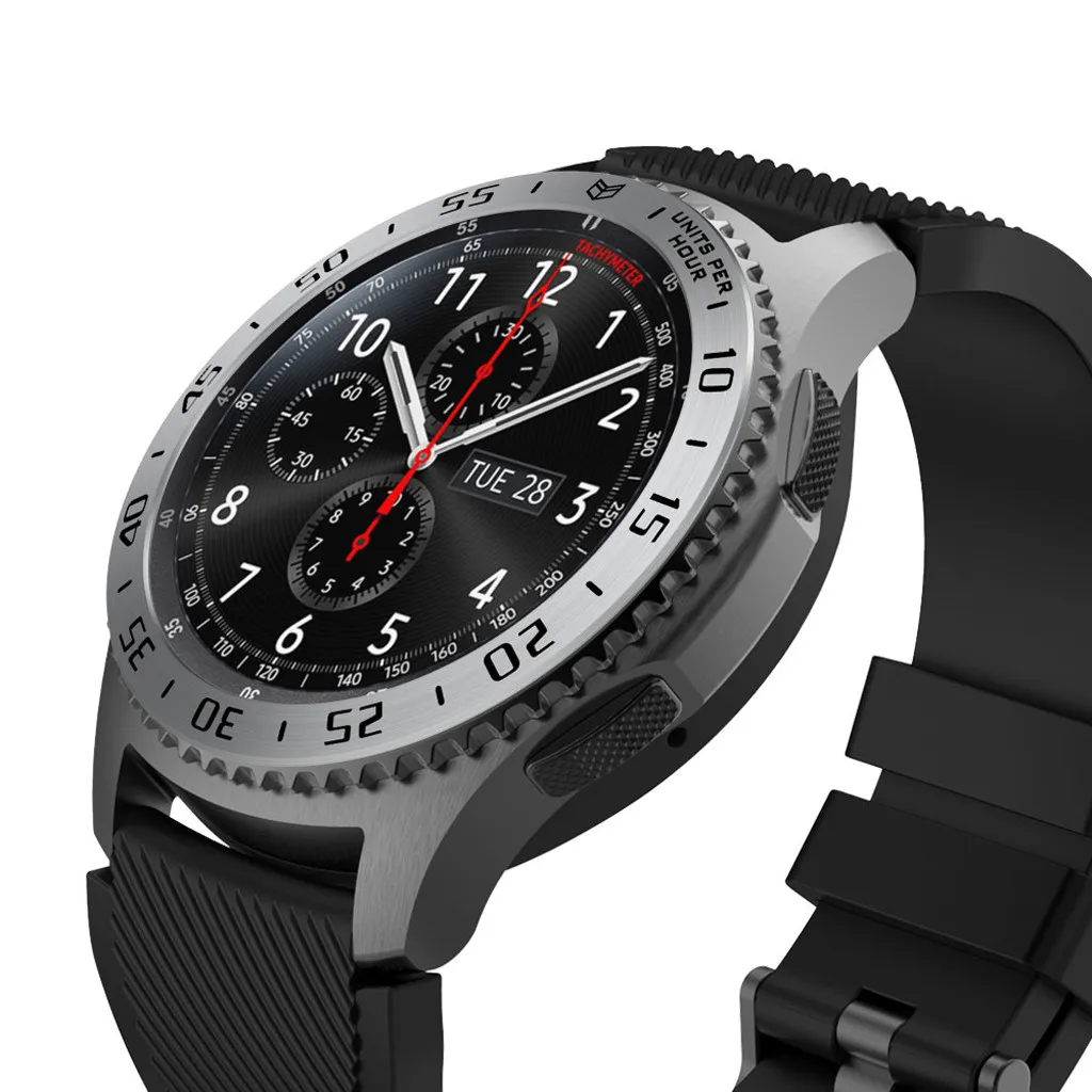 Умный БЕЗЕЛЬ для наручных часов кольцо для samsung gear S3 Frontier Scale часы кольцо клеющаяся крышка против царапин металлический ободок кольцо клеющаяся крышка