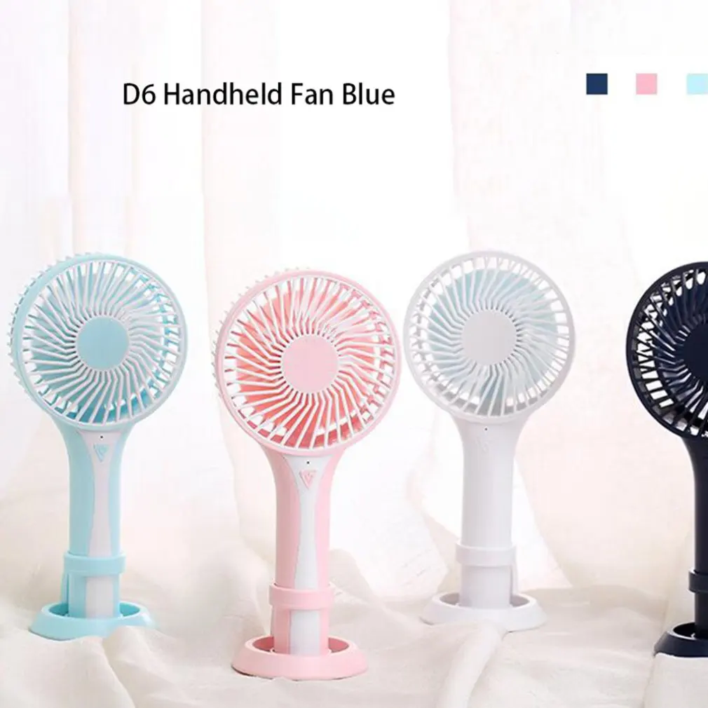 

Portable Handhold Fan With Rechargeable Built-In Battery Usb Port Design Handy Mini Fan For Smart Home