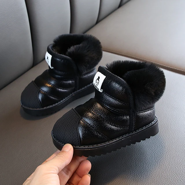 Buty zimowe dla dziewczynki ocieplane wodoodporne antypoślizgowe