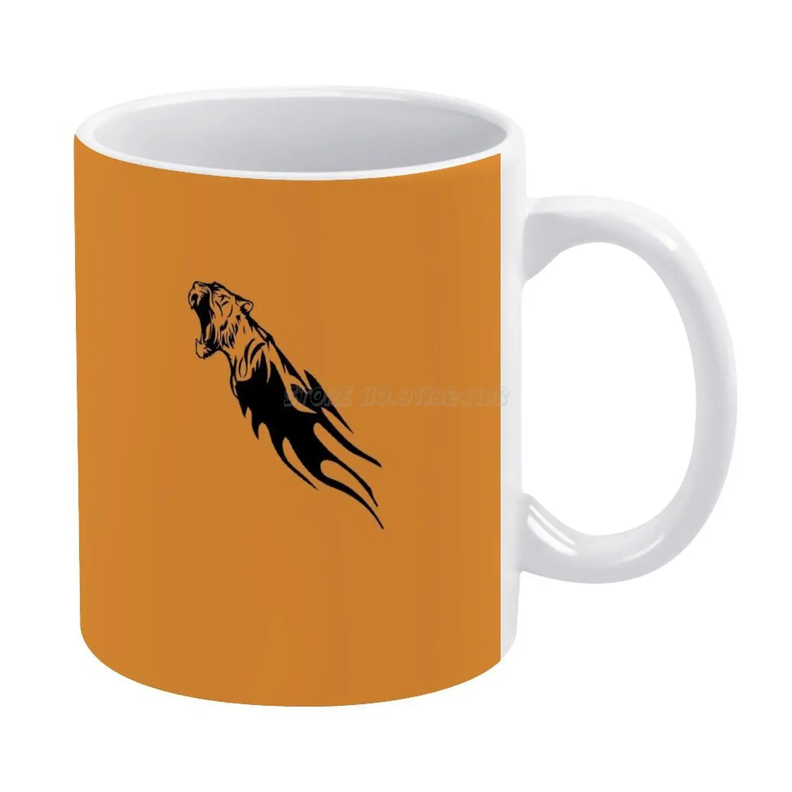 Принтом Тигр Король тигр белая кружка 11oz забавные Керамика Кофе Чай молоко чашки