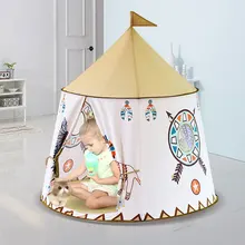 Wigwam – tente Portable pliable pour enfants, 123x116cm, tente de jeu avec fosse à balles, jouets pour filles et garçons, nouvel an