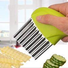 Многофункциональная нержавеющая сталь картофель фри режущий креативный картофель режущий полоски волнистые фри резаки