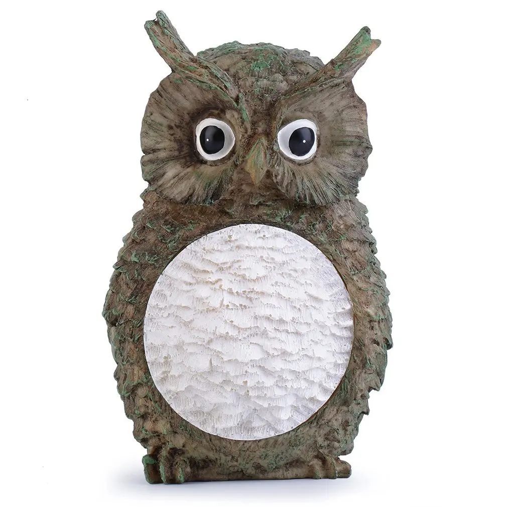 

Solar Owl LED Light Garden Statue Lamp Weather Resistant Home Yard Decor Solar Power Outdoor Light Portable Solar Lamps