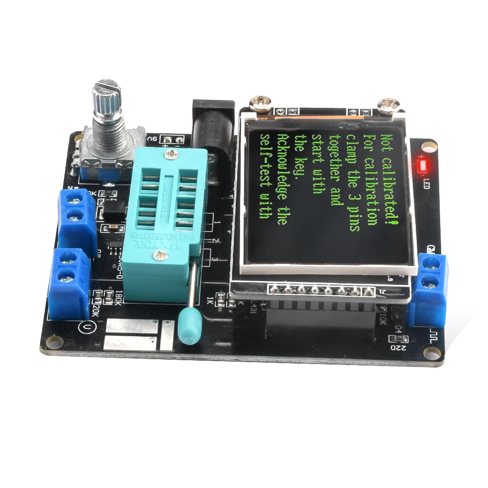 LCR-T4 GM328A Mega328 Transistor Tester Diode Capacitance Voltage DC 6.8-12V Frequency Meter PWM  Wave Signal Gener Soldering 2