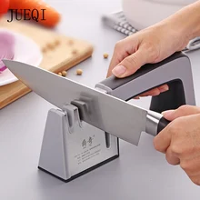 JueQi точилка для ножей 4 в 1 с алмазным покрытием и тонким керамическим стержнем ножницы и ножницы система заточки лезвия из нержавеющей стали