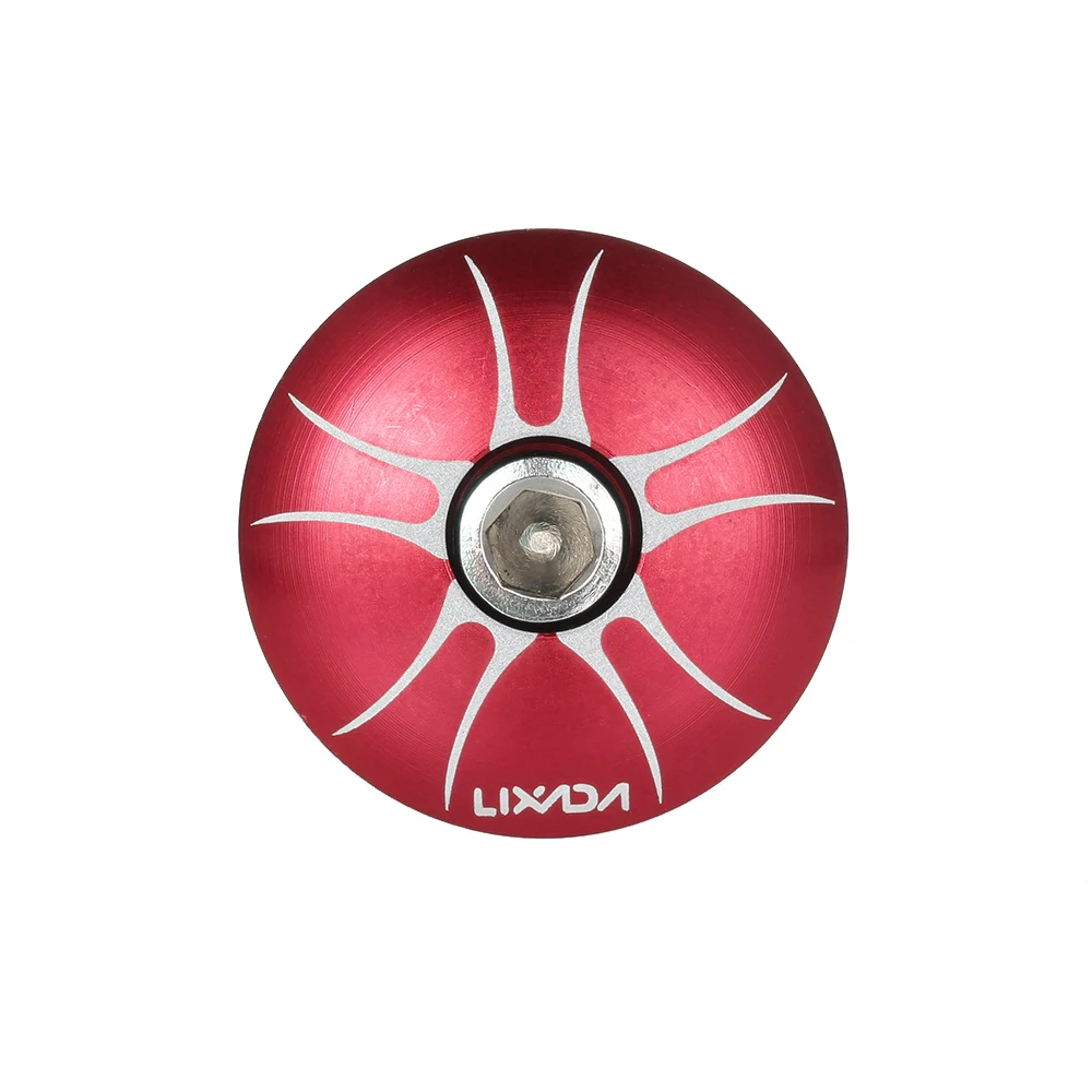 Lixada 1 шт. Велосипедная вилка Steerer гарнитура верхняя крышка компрессора регулятор Верхняя Крышка Заглушка Регулируемая блокировка