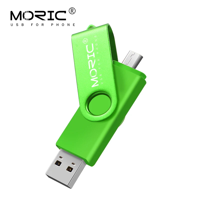 Лучший USB флеш-накопитель для Android, смартфон, 64 ГБ, флешка, 32 ГБ, OTG флеш-накопитель, металлическая карта памяти, 16 ГБ - Цвет: green