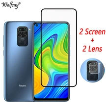 Capa completa de vidro temperado para redmi nota 9 protetor de tela para redmi nota 9 s 7 x3 câmera vidro para xiaomi redmi nota 9 vidro