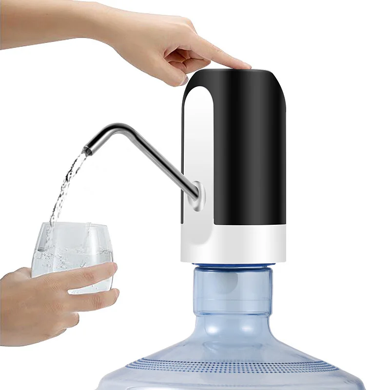 Pompe à bouteille d'eau 5 gallons Pompe à eau potable électrique Distributeur  d'eau portable Usb Charge Bouteille d'eau Pompe bouteille d'eau Bouteille d' eau pour universel 2-5 gallons