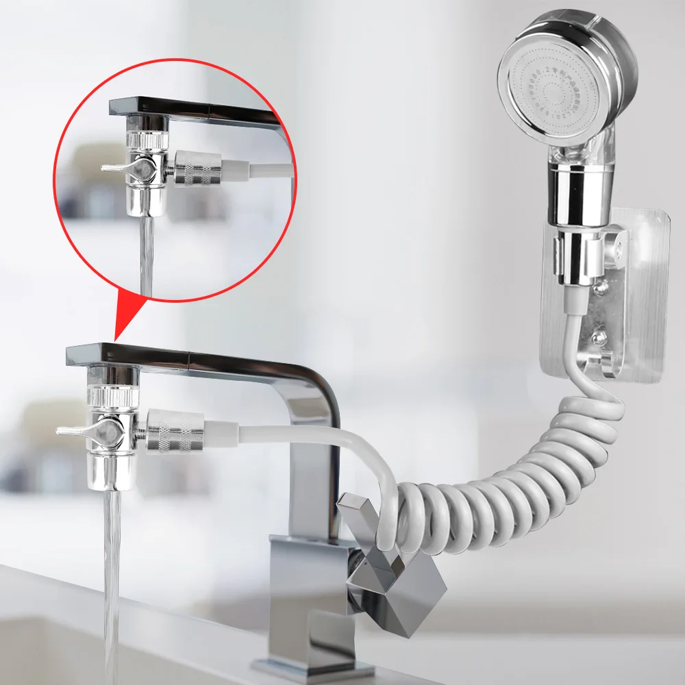 Faucet External Shower Faucet Filter Detachable For Kitchen Bathroom