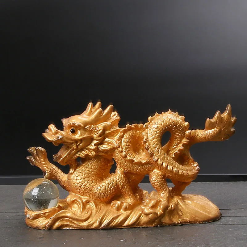 Resin Color Change Dragon Tea Pet Ornaments tea pet ornaments room decor statues Household Office Tea Pet Decoration Toy